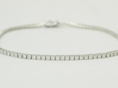 River bracelet in white gold and diamonds 1.84ct