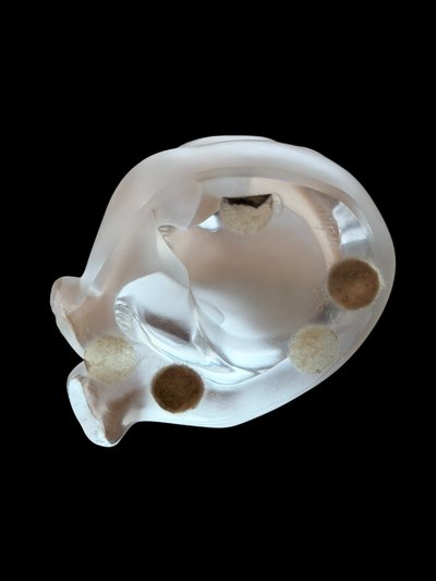 Lalique - Panda assis - Cristal satiné