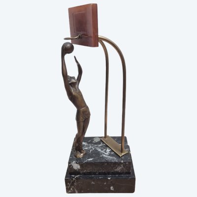 Sculpture "Le Basketteur" en bronze - vers 1930