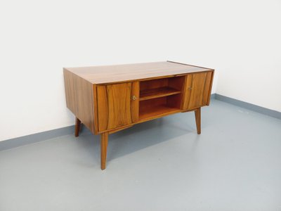 Bureau de direction double-face style scandinave vintage en palissandre des années 60