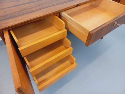 Bureau de direction double-face style scandinave vintage en palissandre des années 60