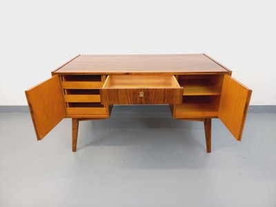 Bureau de direction double-face style scandinave vintage en palissandre des années 60