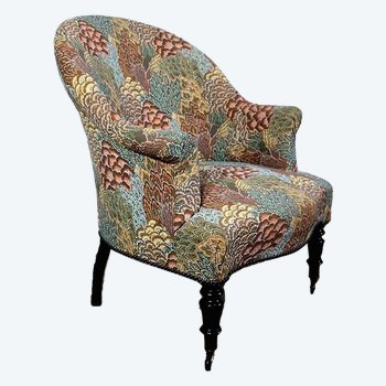 Fauteuil Crapaud, époque Louis-Philippe – 2ème moitié du XIXe