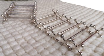 12 silver-plated knife holders, Perles orfèvrerie Christofle model