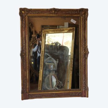 Gold, Patina And Mercury Fireplace Mirror 90 X 120 Cm