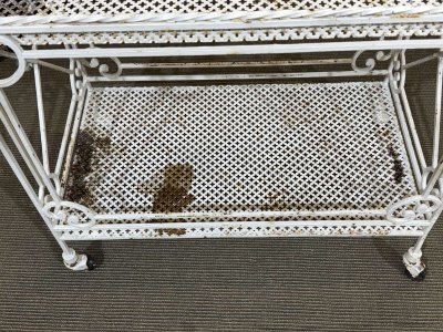 50's wrought iron sideboard