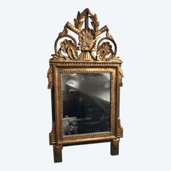 Miroir Louis XVI en bois doré 