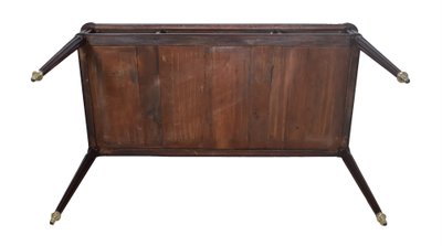  Bureau plat double face en acajou Époque Louis XVI