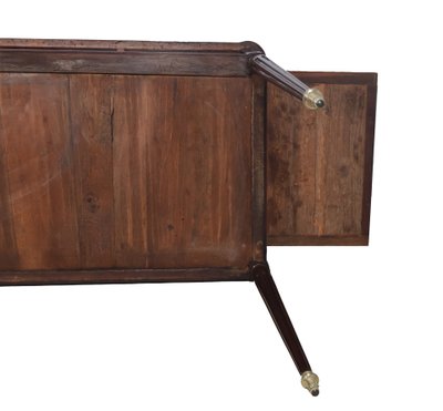  Bureau plat double face en acajou Époque Louis XVI