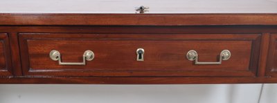  Bureau plat double face en acajou Époque Louis XVI