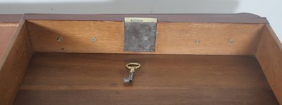  Bureau plat double face en acajou Époque Louis XVI