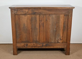 Credenza stretta in castagno biondo - Fine Ottocento