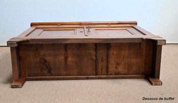 Credenza stretta in castagno biondo - Fine Ottocento