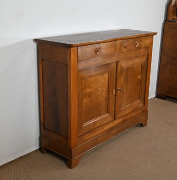 Credenza stretta in castagno biondo - Fine Ottocento