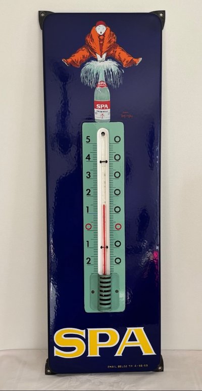 TEGLIA SMALTATA CON TERMOMETRO PER SPA JEAN D’YLEM