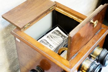 STEREOSCOPIC BORNE for glass and cardboard plates 8,5 x 17,5 cm