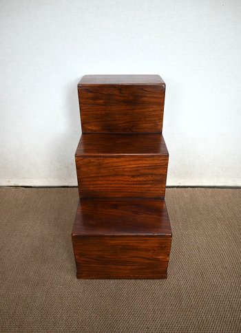 Sofa end, step stool structure, in Teak - 1960