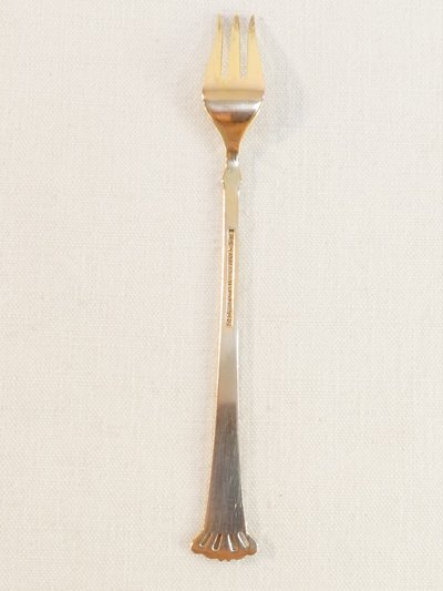 6 MASSIVE SILVER vermeil denmark 925 mignardise forks