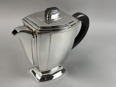 Ravinet D’Enfert 5-Piece Art Deco Silver-Plated Coffee Set 
