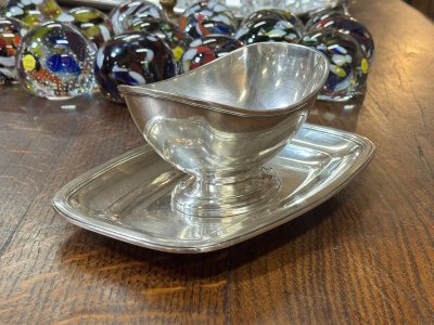 ERCUIS silver-plated sauceboat from the 1950s