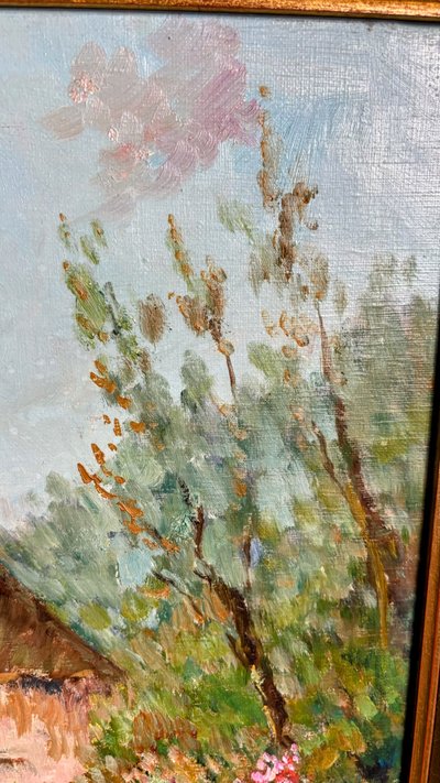 Fattoria bretone in fiore – Henri Stenn (1903-1993)