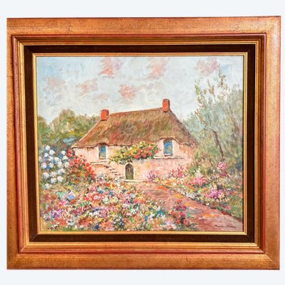 Fattoria bretone in fiore – Henri Stenn (1903-1993)