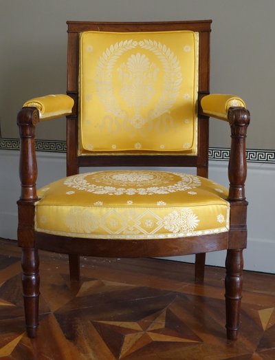 Jacob Desmalter - fauteuil en acajou d'époque Empire - estampillé