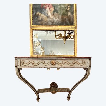 Louis XVI Period Lacquered Wood Console About 1780