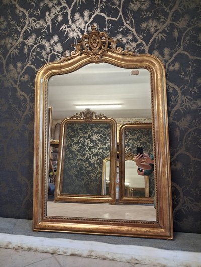 Louis Philippe pediment mirror 135x 89
