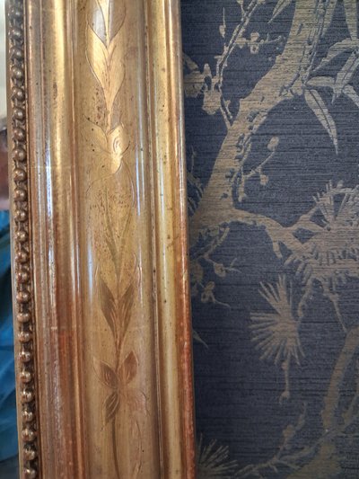 Louis Philippe pediment mirror 135x 89