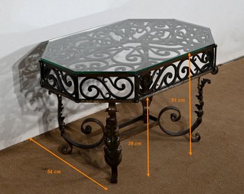 Table Basse en Fer Forgé – 1930