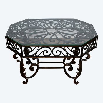 Wrought Iron Coffee Table - 1930