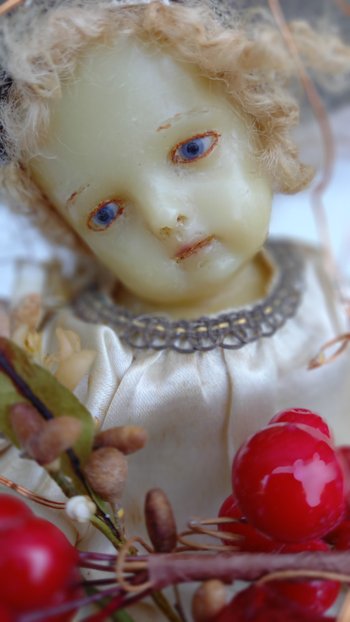 Globe de mariée XIXème  avec personnage