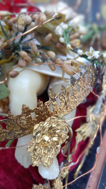 Globe de mariée XIXème  avec personnage