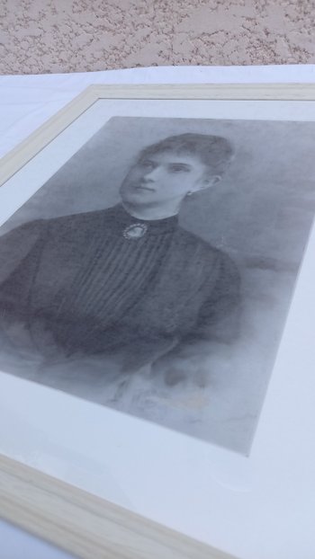 Portrait de femme XIXème /pastel