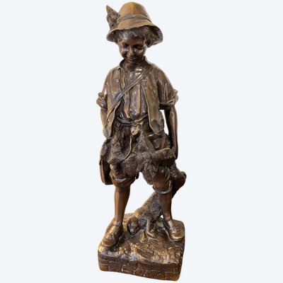 Grand Bronze «  Le jeune chasseur »