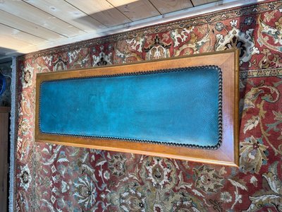 Panca per pianoforte – Periodo Art Déco – Legno colorato e Skai