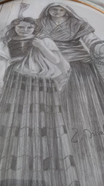 Little beggars drawing after William -Adolphe Bouguereau