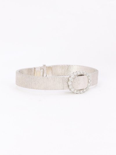 ANDRE COL Montre à secret or blanc diamants