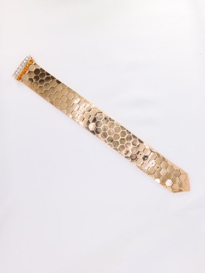 Bracciale a cintura vintage in oro rosa con diamanti da 1,4 ct