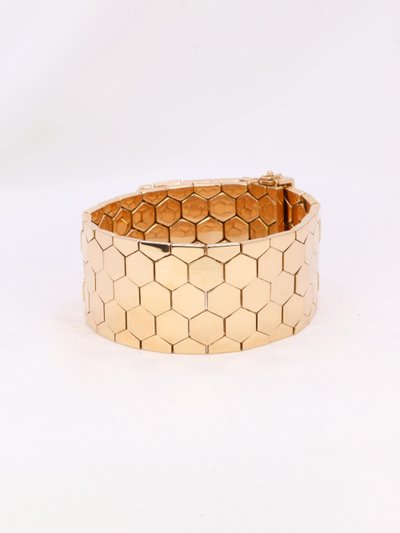 Bracciale a cintura vintage in oro rosa con diamanti da 1,4 ct
