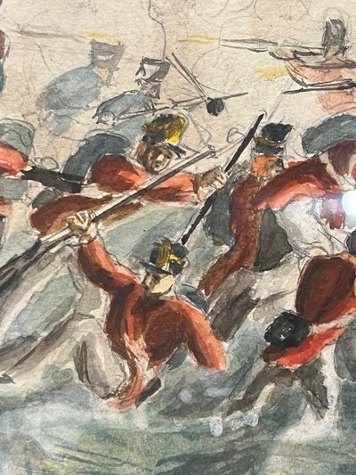 TABLEAU - AQUARELLE - J.A ATKINSON - ANGLETERRE - XIX ÈME