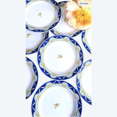 6 piatti da dessert modello "Urbini" - Bernardaud, Limoges 