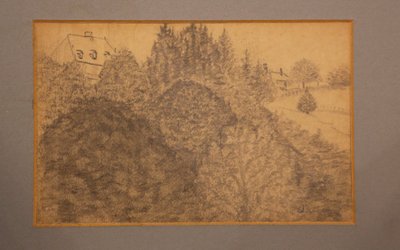 Edmond Petitjean 1844-1925 Crayon sur papier