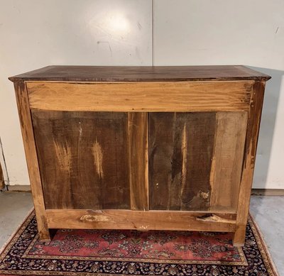 Credenza d'epoca Impero/Restaurazione in noce massiccio – XIX secolo