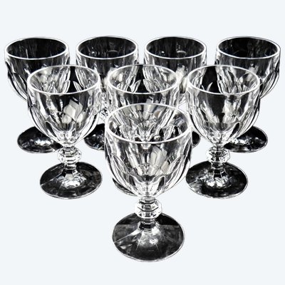 Villeroy & Boch série de 6 grand verres à vin en cristal modèle Bernadotte H14