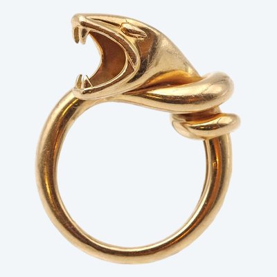 Anello Trouble Boucheron con serpente in oro 18 carati 