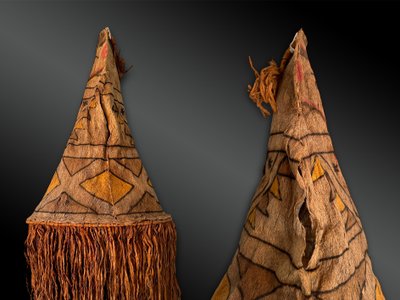 Maschera raffigurante Pakapikoke, la divinità millepiedi - Indiani Kobeo, Rio Vaupes (Uaupe)