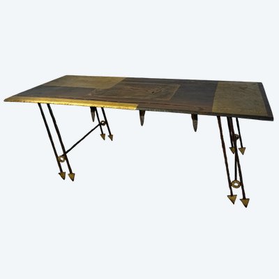 Sculpturale Table à manger de Jean-Jacques ARGUEYROLLES France 1990 