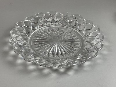 Paar Baccarat-Kristallplatten